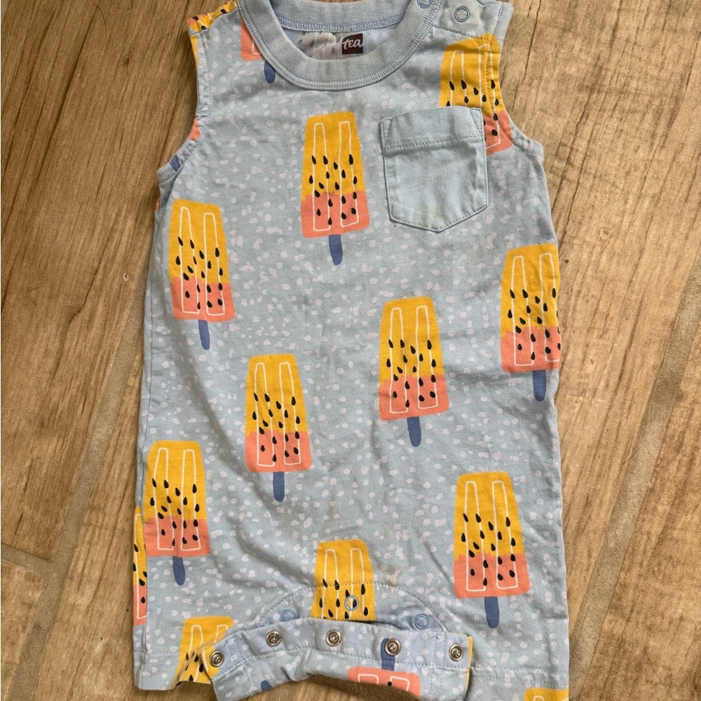 Free w/ bundle Tea Collection Popsicle Shortie Romper